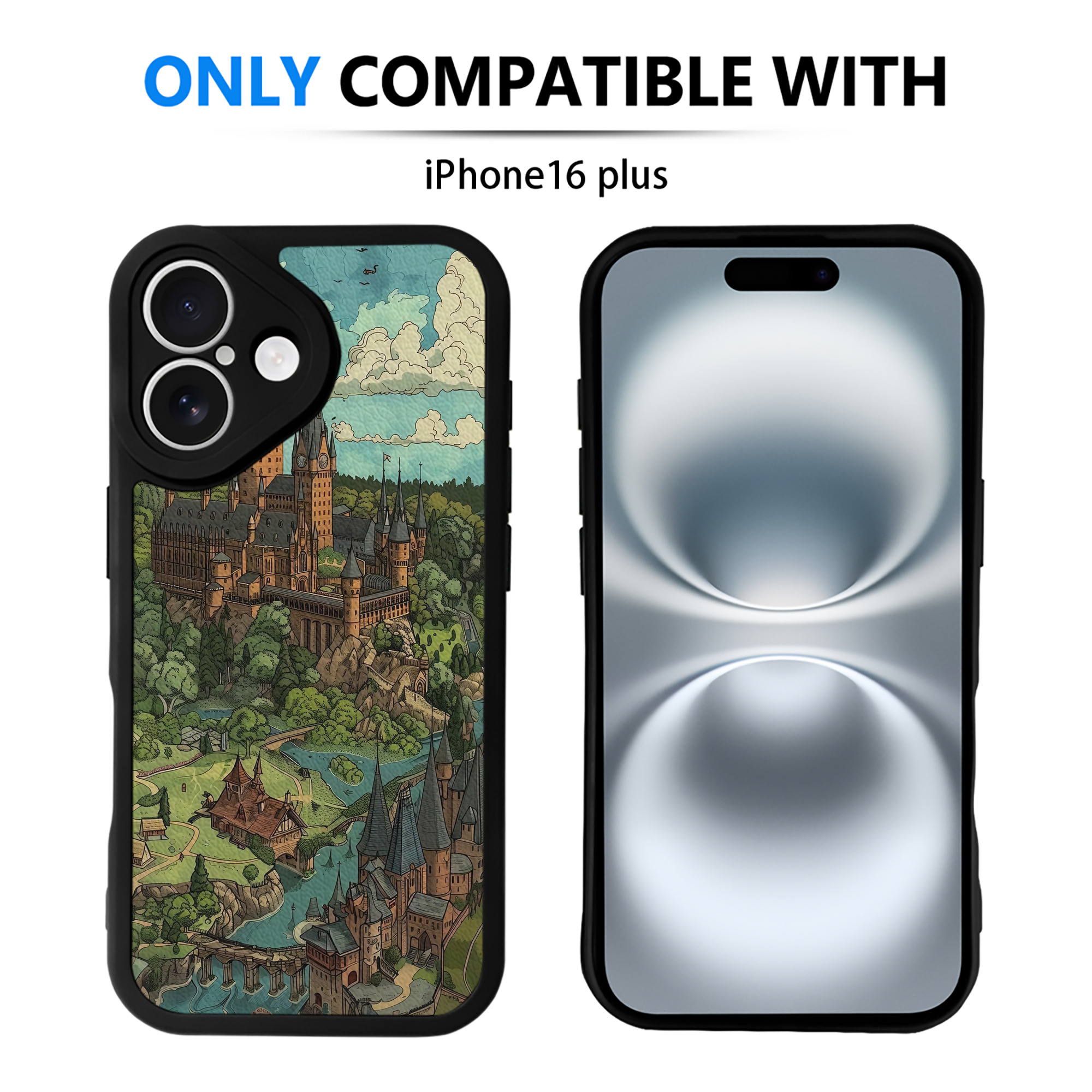 （画像用） Harry Potter ハリー・ポッターシリーズ 【iPhone 16シリーズ対応】シリコンスマホケース（レザー調） 材質：シリコン